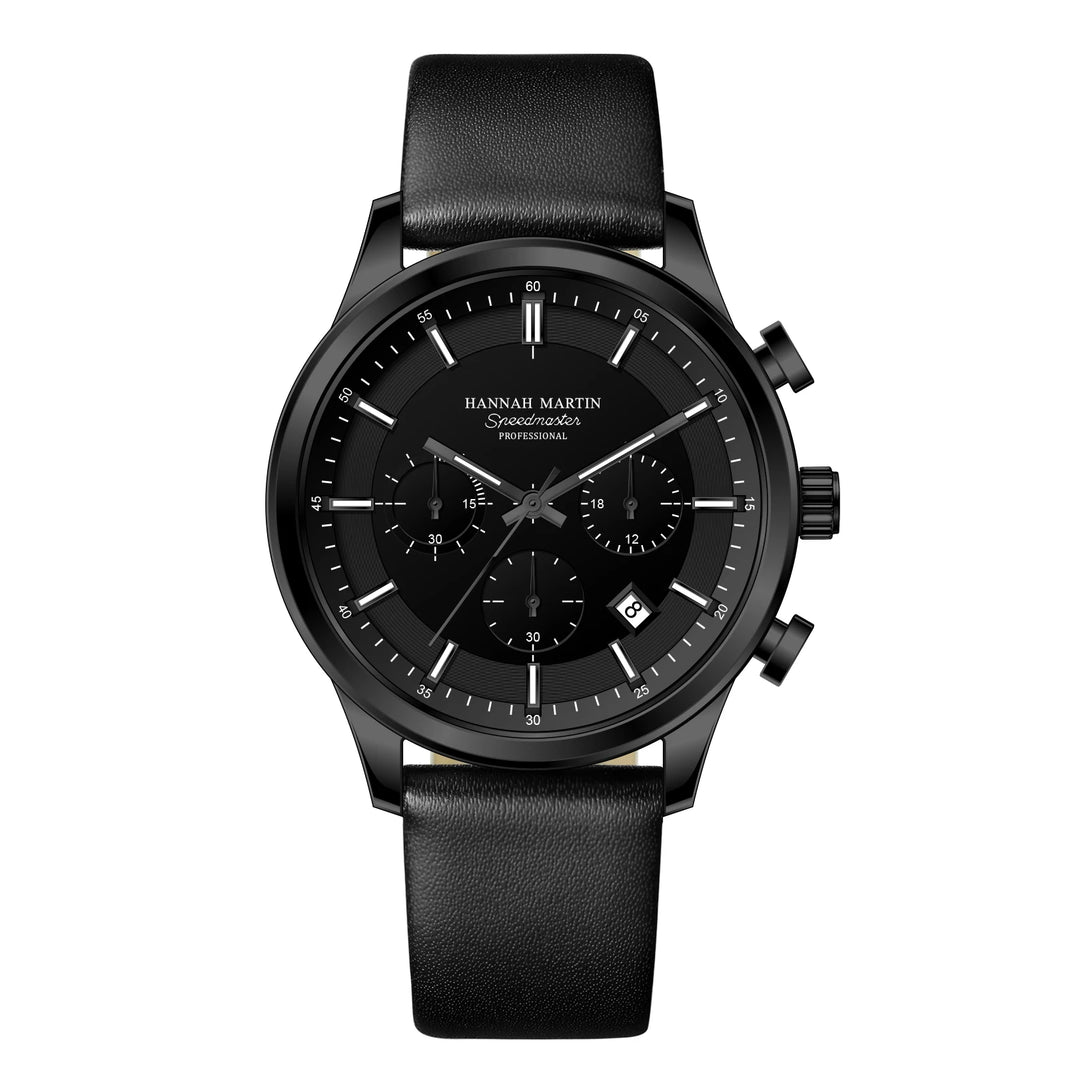 Montre Homme Chronos – Bracelet en Cuir