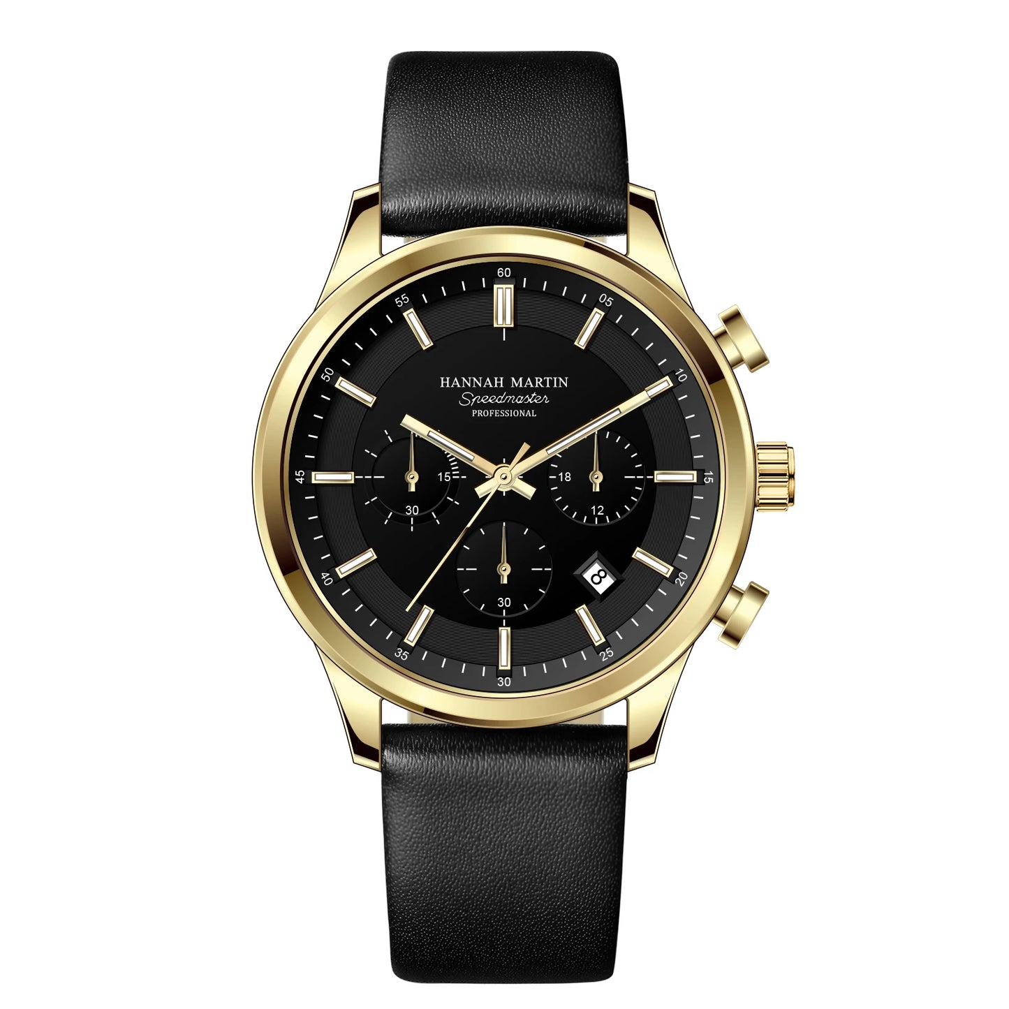 Montre Homme Chronos – Bracelet en Cuir