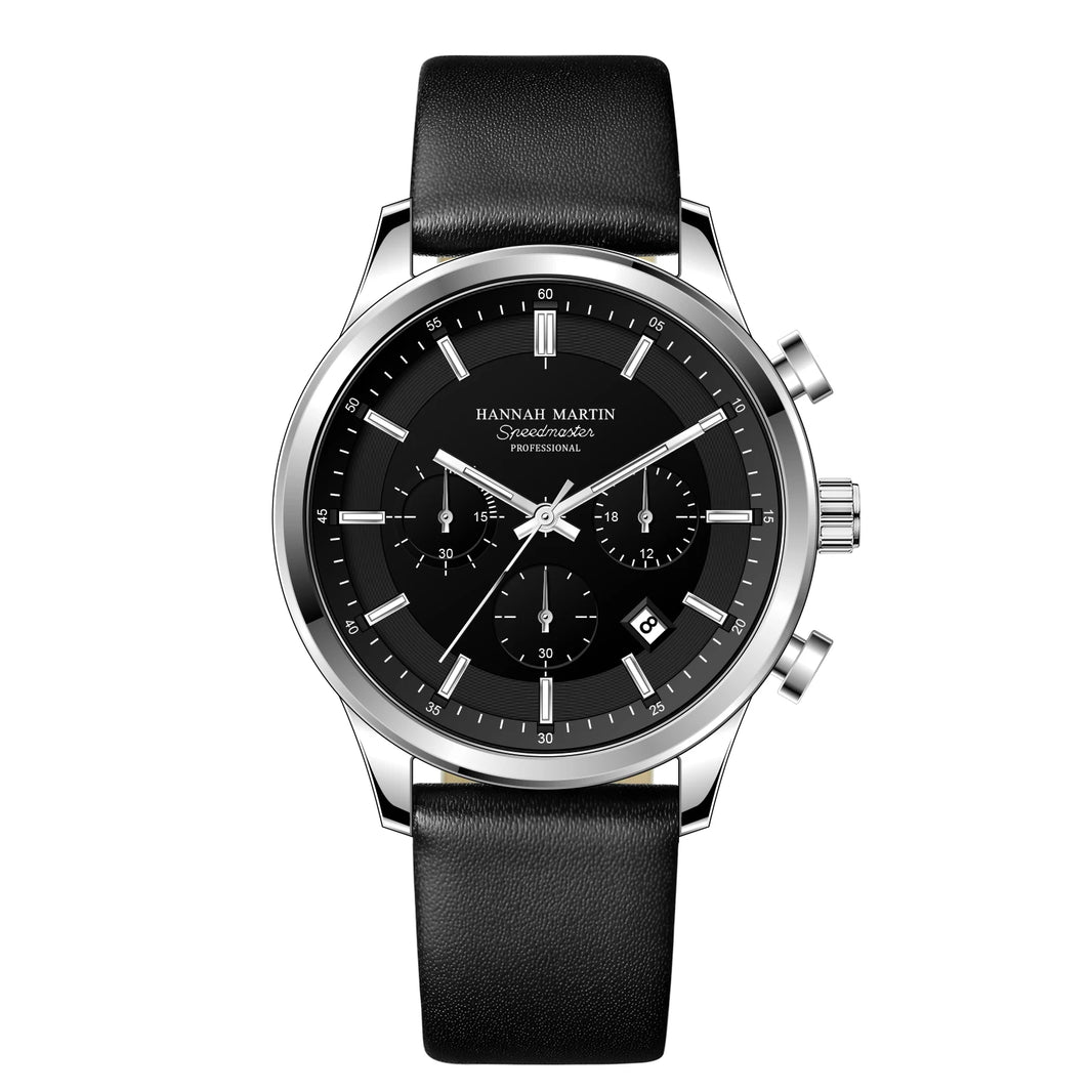 Montre Homme Chronos – Bracelet en Cuir