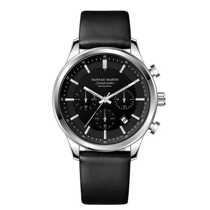 Montre Homme Chronos – Bracelet en Cuir